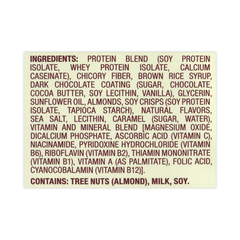 High Protein Bars, Salted Caramel, 1.41 Oz Bar, 10 Bars/carton