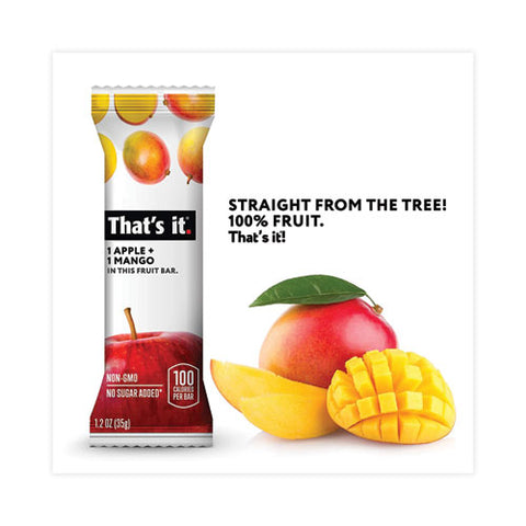 Nutrition Bar, Gluten Free Apple And Mango Fruit, 1.2 Oz Bar, 12/carton