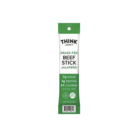 Jalapeno 100% Grass-fed Beef Sticks, 1 Oz Individually Wrapped Sticks, 20/carton