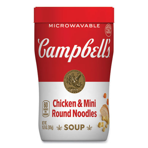 Soup On The Go Chicken With Mini Noodles, 10.75 Oz Cup, 8/carton