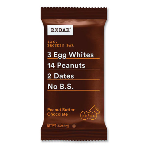 Adult Bars, Peanut Butter Chocolate, 1.83 Oz Bar, 5 Bars/pack, 2 Packs/carton