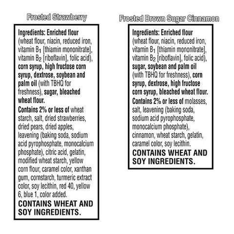 Pop Tarts, Brown Sugar Cinnamon/strawberry, 2/pouch, 24 Pouches Box, 2 Boxes/carton