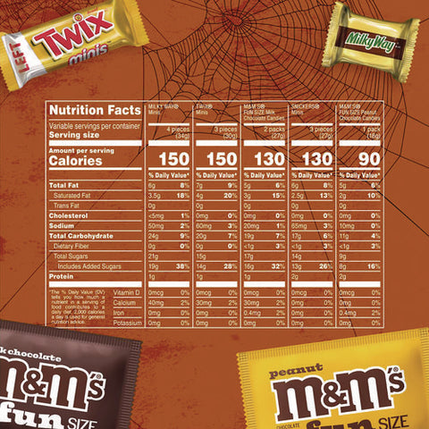 Mixed Chocolate Variety, Halloween Bundle, Chocolate, Two Bags, 155 Pieces