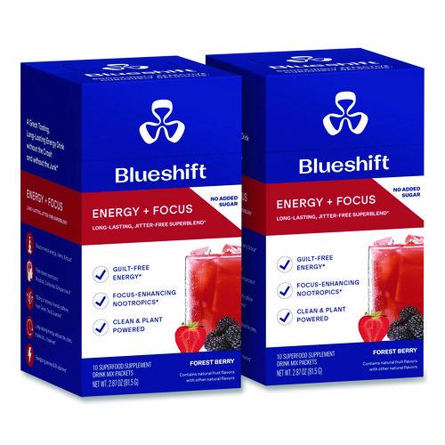Energy And Focus Forest Berry Drink Mix, 0.24 Oz Packets, 10/pack, 2 Packs/carton