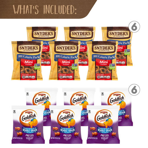 Pretzel Lover's Snack Box, 38 Assorted Snacks/box