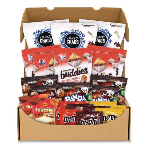 Peanut Butter And Chocolate Dessert Box, Peanut Butter Chocolate, 24 Assorted Snacks/box
