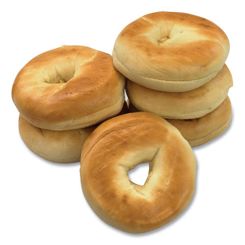 Fresh Plain Bagels, 6/carton