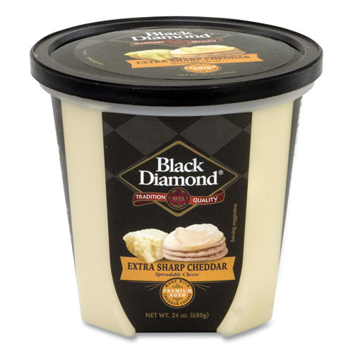 Extra Sharp White Cheddar Cheese Spread, 24 Oz Tub