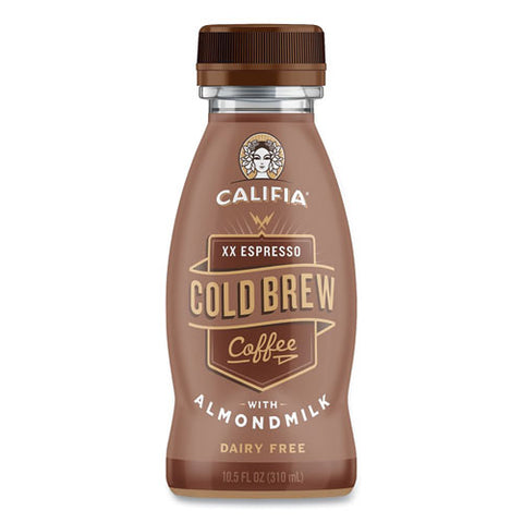 Cold Brew Coffee With Almond Milk, 10.5 Oz Bottle, Xx Expresso, 8/pack