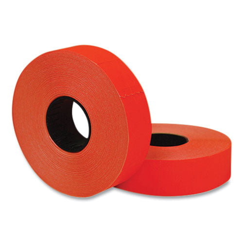 Two-line Pricemarker Labels, Red, 1,750 Labels/roll, 2 Rolls/pack