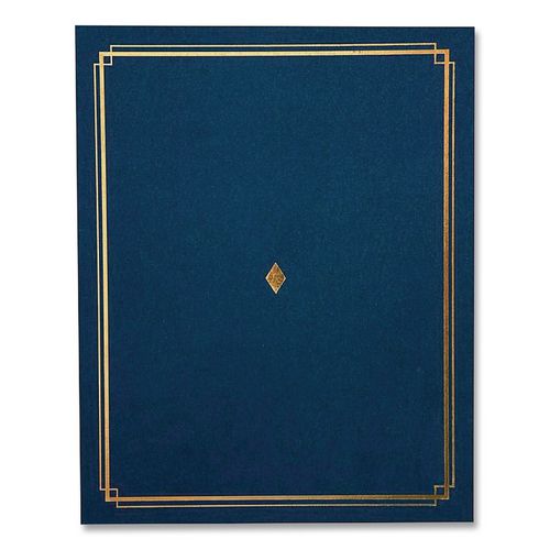 Certificate Holders, 9.5 X 12, Blue/gold, 6/pack