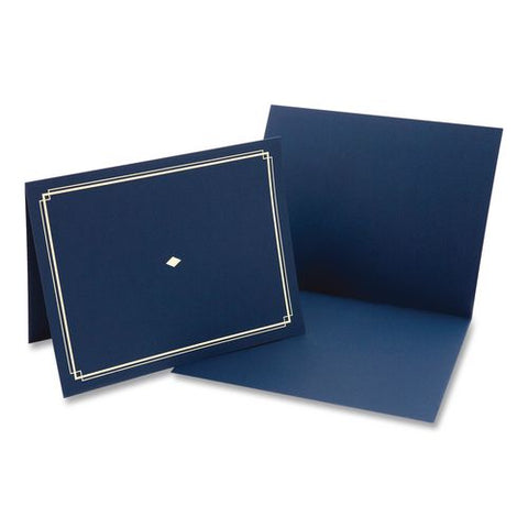Certificate Holders, 9.5 X 12, Blue/gold, 6/pack