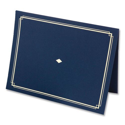 Certificate Holders, 9.5 X 12, Blue/gold, 6/pack