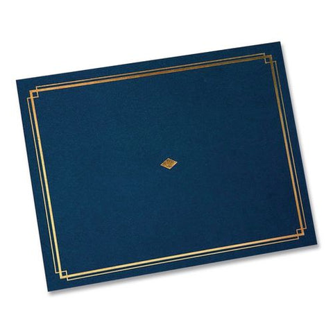 Certificate Holders, 9.5 X 12, Blue/gold, 6/pack