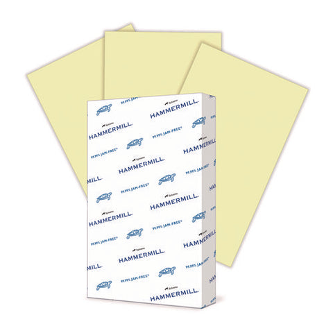 Colors Print Paper, 20 Lb Bond Weight, 8.5 X 14, Canary, 500/ream