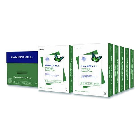 Premium Laser Print Paper, 98 Bright, 24 Lb Bond Weight, 8.5 X 11, White, 500/ream, 10 Reams/carton