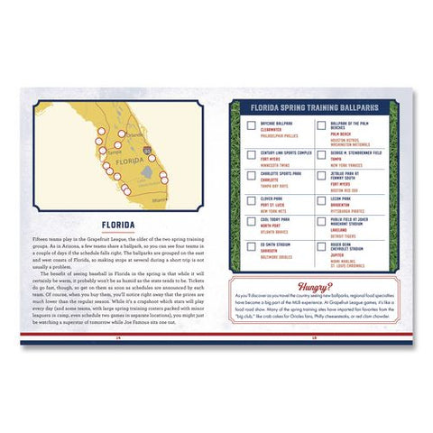 Ballpark Bucket List Guided Journal, Brown Cover, (176) 8 X 6 Sheets