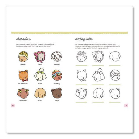 How To Draw Super Cute Things With Bobbie Goods Coloring Book, All Ages, 8.5 X 11 Sheets, 112 Pages