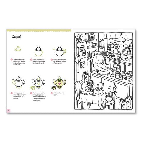 How To Draw Super Cute Things With Bobbie Goods Coloring Book, All Ages, 8.5 X 11 Sheets, 112 Pages