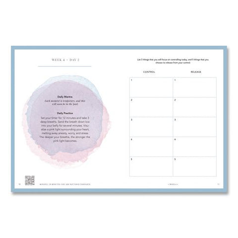 Mindful In Minutes: You Are Not Your Thoughts Journal, White/green Artwork Cover, (160) 10 X 7.5 Sheets