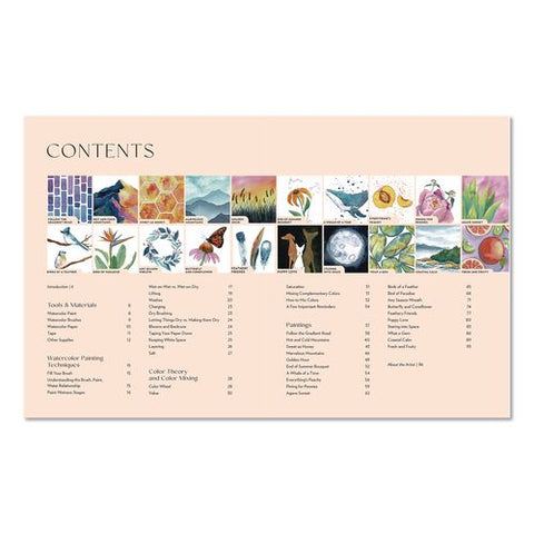 Learn To Watercolor, Written By Lacey Walker, Paperback, 96 Pages