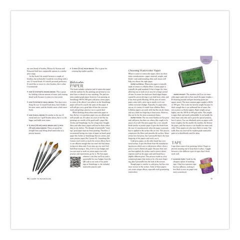 Learn To Watercolor, Written By Lacey Walker, Paperback, 96 Pages