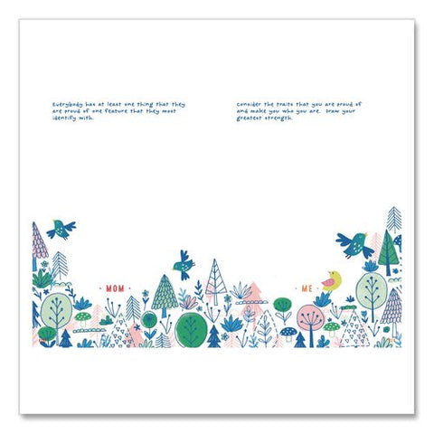 Mom And Me Interactive Journal Second Edition, Pink/blue/yellow Graphic Design Cover, (204) 8 X 6 Sheets