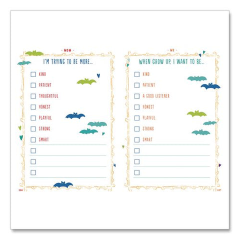 Mom And Me Interactive Journal Second Edition, Pink/blue/yellow Graphic Design Cover, (204) 8 X 6 Sheets