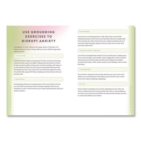 Overcome Your Anxiety Guided Journal, Aqua/cream Cover, (192) 8 X 6 Sheets