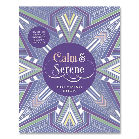 Calm And Serene Coloring Book, All Ages, 8 X 10 Sheets, 150 Pages