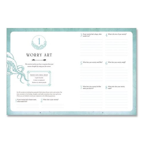 Find Your Calm Anxiety Guided Journal, Green Cover, (160) 8.75 X 6.75 Sheets