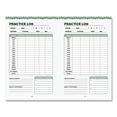 Golf Scorecard Guided Journal, Green Cover, (96) 5.5 X 3.5 Sheets
