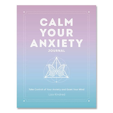 Calm Your Anxiety Guided Journal, Blue Cover, (160) 8 X 6 Sheets