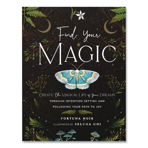 Find Your Magic Prompts Guided Journal, Black/nature Artwork Cover, (160) 8 X 6 Sheets