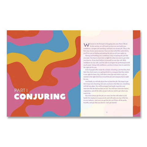 Power Mood Self-help Journal, Pink/purple Graphic Cover, (208) 8.75 X 6.75 Sheets