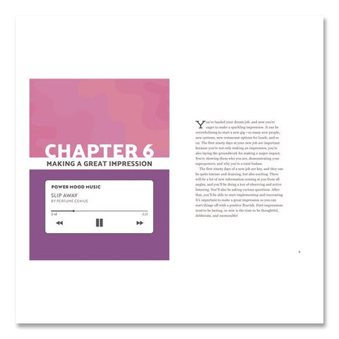 Power Mood Self-help Journal, Pink/purple Graphic Cover, (208) 8.75 X 6.75 Sheets