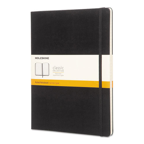 Classic Colored Hardcover Notebook, 1-subject, Narrow Rule, Black Cover, (192) 10 X 7.5 Sheets