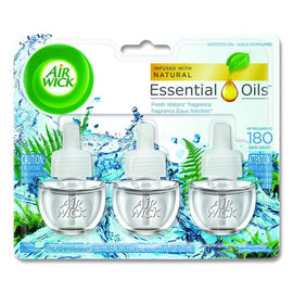 Scented Oil Refill, Fresh Waters, 0.67 Oz Refill, 3/pack, 6 Packs/carton