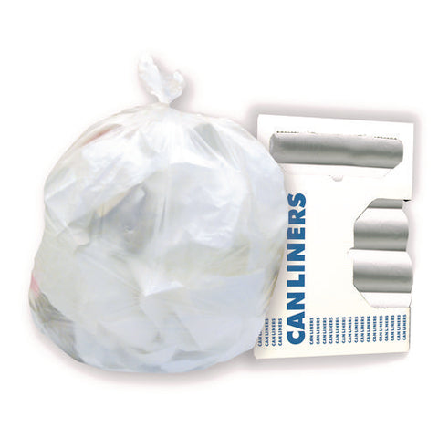 Accufit Linear Low-density Can Liners, 55 Gal, 0.9 Mil, 40" X 53", Clear, Roll, 100/carton