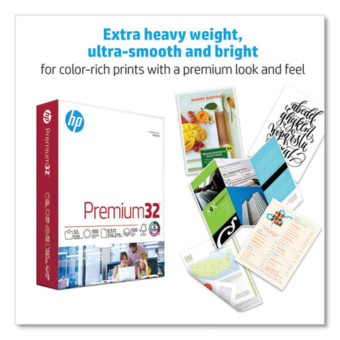 Premium32, 100 Bright, 32 Lb Bond Weight, 8.5 X 11, Extra Bright White, 250 Sheets/ream, 6 Reams/carton