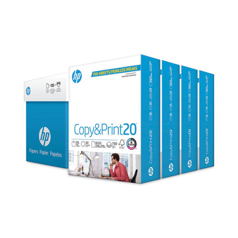 Copyandprint20 Paper, 92 Bright, 20 Lb Bond Weight, 8.5 X 11, White, 750 Sheets/ream, 4 Reams/carton