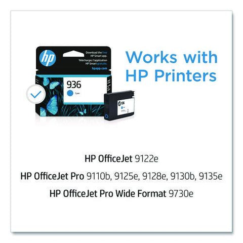 Hp 936, (4s6u9ln) Cyan Original Ink Cartridge
