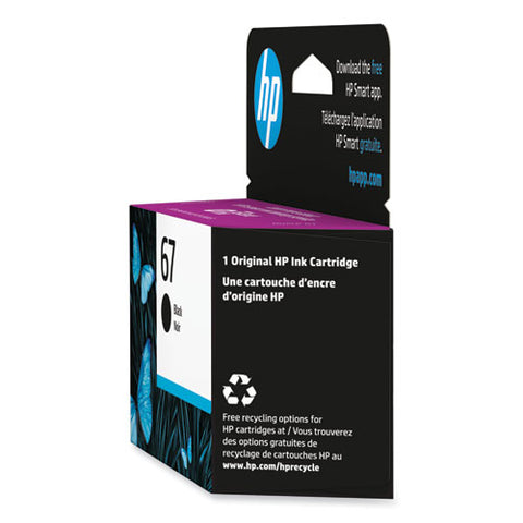 Hp 67, (6c7v7an) Black Original Ink Cartridge