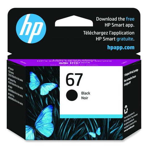Hp 67, (6c7v7an) Black Original Ink Cartridge