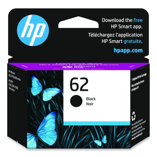 Hp 62, (6c7v8an) Black Original Ink Cartridge