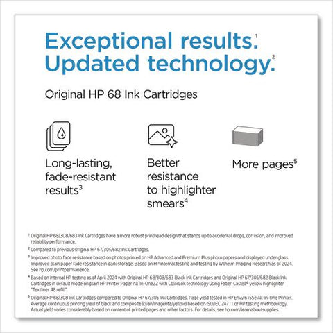 Hp 68 (7fp20tn) Tri-color Original Ink Cartridge
