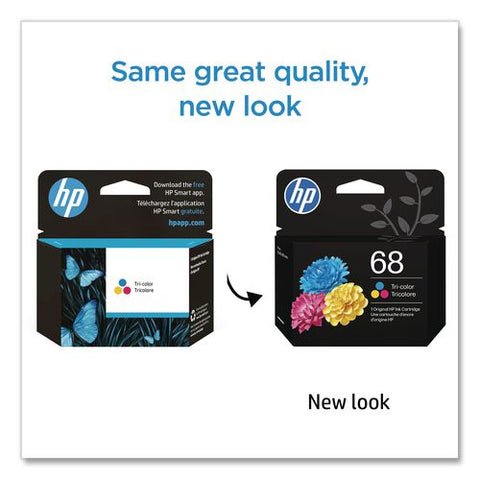 Hp 68 (7fp20tn) Tri-color Original Ink Cartridge