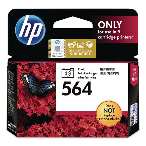 Hp 564, (cb317wn) Photo Black Original Ink Cartridge