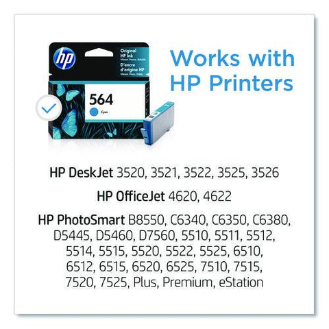 Hp 564, (cb318wn) Cyan Original Ink Cartridge