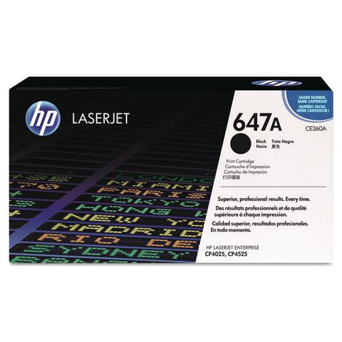Hp 647a, (ce260a) Black Original Laserjet Toner Cartridge